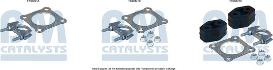 BM Catalysts FK90821 - Монтажный комплект, катализатор autosila-amz.com
