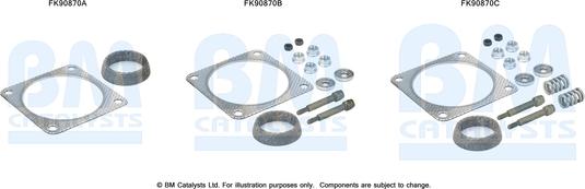 BM Catalysts FK90870 - Монтажный комплект, катализатор autosila-amz.com