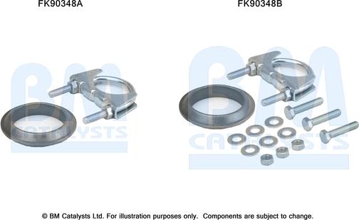 BM Catalysts FK90348 - Монтажный комплект, катализатор autosila-amz.com