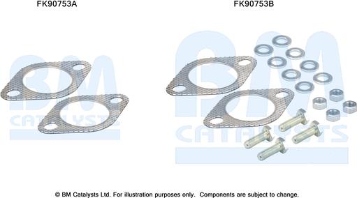 BM Catalysts FK90753 - Монтажный комплект, катализатор autosila-amz.com