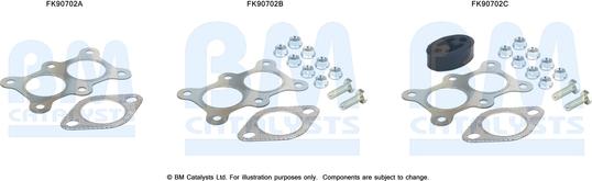 BM Catalysts FK90702 - Монтажный комплект, катализатор autosila-amz.com