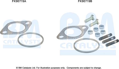 BM Catalysts FK90719 - Монтажный комплект, катализатор autosila-amz.com