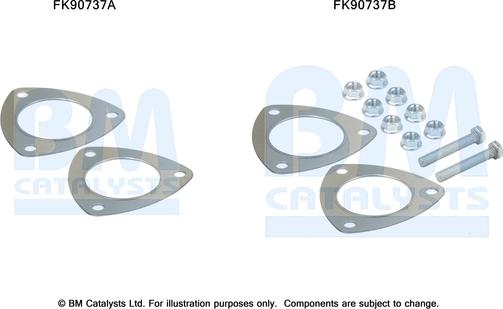 BM Catalysts FK90737 - Монтажный комплект, катализатор autosila-amz.com