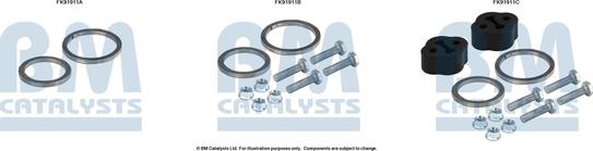 BM Catalysts FK91911 - Монтажный комплект, катализатор autosila-amz.com