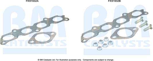 BM Catalysts FK91932 - Монтажный комплект, катализатор autosila-amz.com