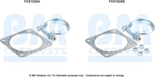 BM Catalysts FK91926 - Монтажный комплект, катализатор autosila-amz.com