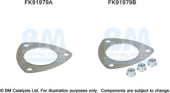 BM Catalysts FK91979 - Монтажный комплект, катализатор autosila-amz.com