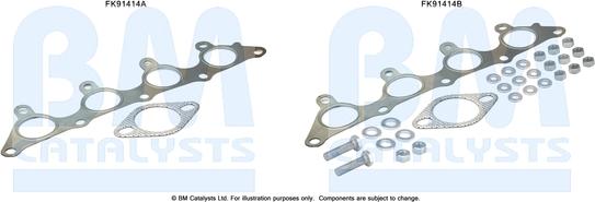 BM Catalysts FK91414 - Монтажный комплект, катализатор autosila-amz.com