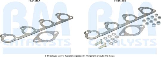 BM Catalysts FK91415 - Монтажный комплект, катализатор autosila-amz.com