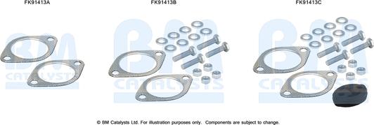 BM Catalysts FK91413 - Монтажный комплект, катализатор autosila-amz.com