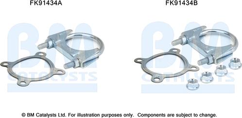 BM Catalysts FK91434 - Монтажный комплект, катализатор autosila-amz.com