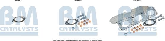 BM Catalysts FK91471 - Монтажный комплект, катализатор autosila-amz.com