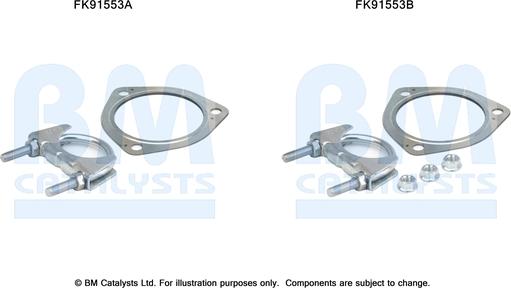 BM Catalysts FK91553 - Монтажный комплект, катализатор autosila-amz.com