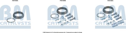 BM Catalysts FK91585 - Монтажный комплект, катализатор autosila-amz.com