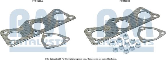 BM Catalysts FK91533 - Монтажный комплект, катализатор autosila-amz.com