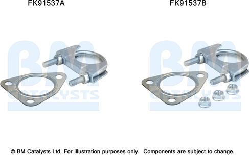 BM Catalysts FK91537 - Монтажный комплект, катализатор autosila-amz.com