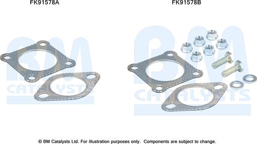 BM Catalysts FK91578 - Монтажный комплект, катализатор autosila-amz.com