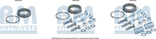 BM Catalysts FK91573 - Монтажный комплект, катализатор autosila-amz.com