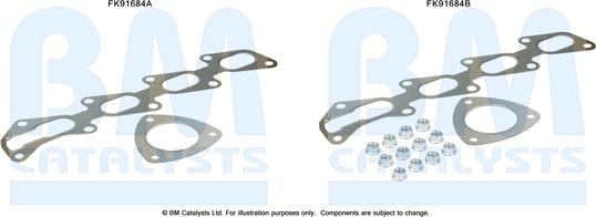 BM Catalysts FK91684 - Монтажный комплект, катализатор autosila-amz.com