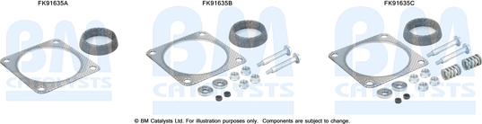 BM Catalysts FK91635 - Монтажный комплект, катализатор autosila-amz.com