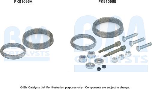 BM Catalysts FK91096 - Монтажный комплект, катализатор autosila-amz.com