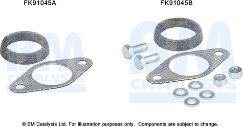 BM Catalysts FK91045 - Монтажный комплект, катализатор autosila-amz.com