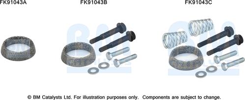 BM Catalysts FK91043 - Монтажный комплект, катализатор autosila-amz.com