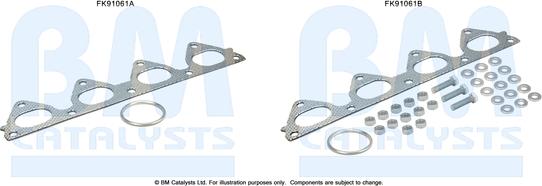 BM Catalysts FK91061 - Монтажный комплект, катализатор autosila-amz.com