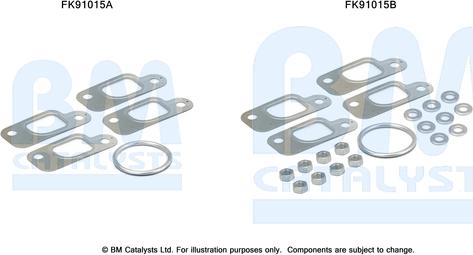 BM Catalysts FK91015 - Монтажный комплект, катализатор autosila-amz.com