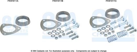 BM Catalysts FK91011 - Монтажный комплект, катализатор autosila-amz.com