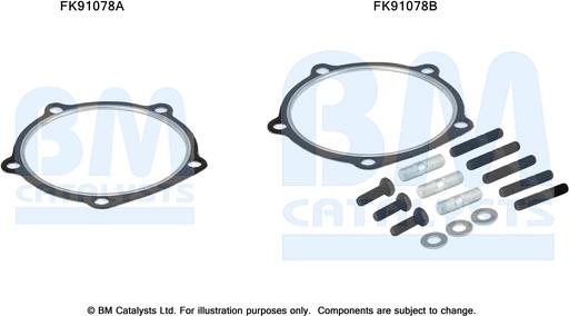 BM Catalysts FK91078 - Монтажный комплект, катализатор autosila-amz.com