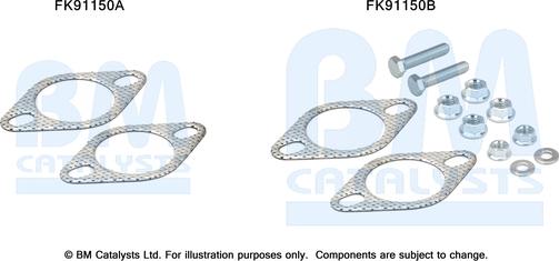 BM Catalysts FK91150 - Монтажный комплект, катализатор autosila-amz.com