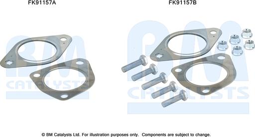 BM Catalysts FK91157 - Монтажный комплект, катализатор autosila-amz.com