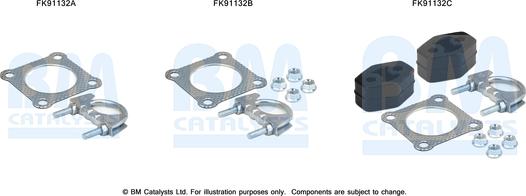 BM Catalysts FK91132 - Монтажный комплект, катализатор autosila-amz.com