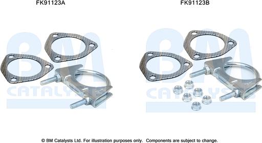 BM Catalysts FK91123 - Монтажный комплект, катализатор autosila-amz.com