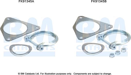 BM Catalysts FK91345 - Монтажный комплект, катализатор autosila-amz.com