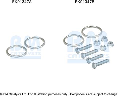 BM Catalysts FK91347 - Монтажный комплект, катализатор autosila-amz.com