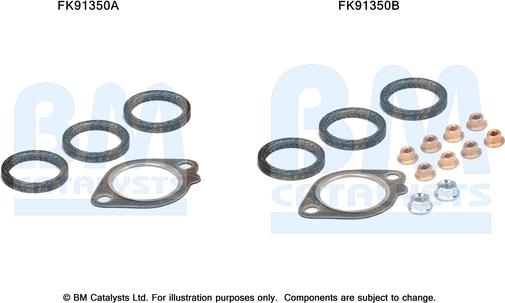 BM Catalysts FK91350 - Монтажный комплект, катализатор autosila-amz.com