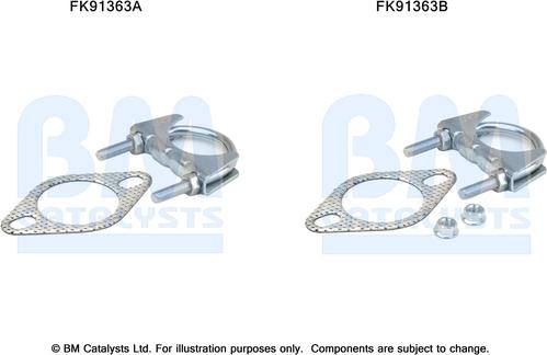 BM Catalysts FK91363 - Монтажный комплект, катализатор autosila-amz.com