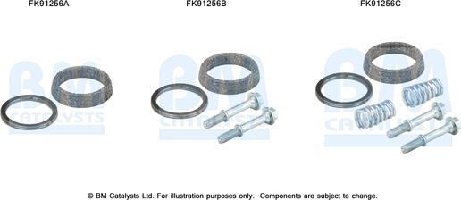 BM Catalysts FK91256 - Монтажный комплект, катализатор autosila-amz.com