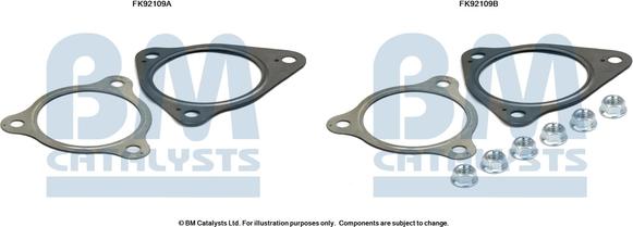 BM Catalysts FK92109 - Монтажный комплект, катализатор autosila-amz.com