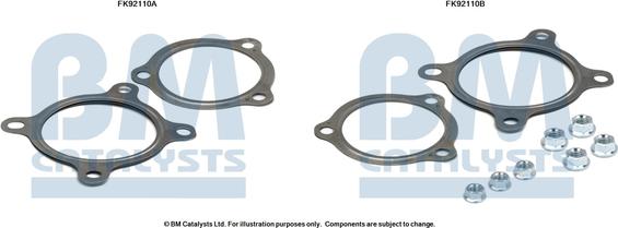 BM Catalysts FK92110 - Монтажный комплект, катализатор autosila-amz.com