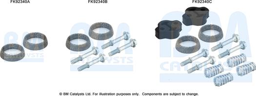 BM Catalysts FK92340 - Монтажный комплект, катализатор autosila-amz.com