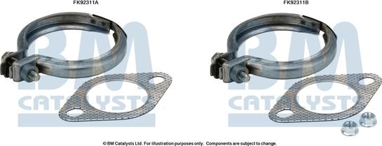 BM Catalysts FK92311 - Монтажный комплект, катализатор autosila-amz.com