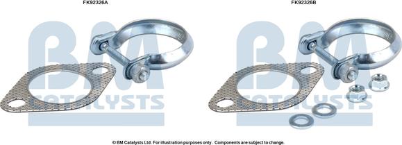 BM Catalysts FK92326 - Монтажный комплект, катализатор autosila-amz.com