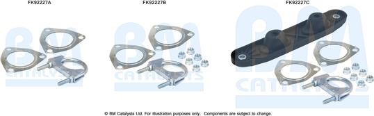 BM Catalysts FK92227 - Монтажный комплект, катализатор autosila-amz.com