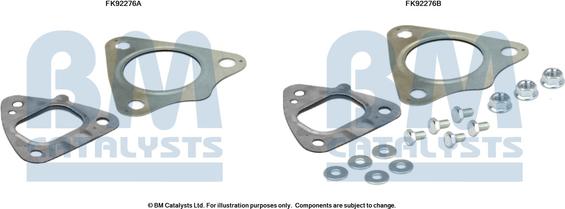 BM Catalysts FK92276 - Монтажный комплект, катализатор autosila-amz.com