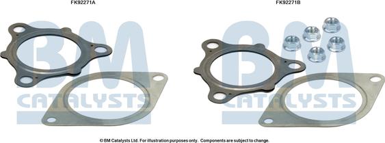 BM Catalysts FK92271 - Монтажный комплект, катализатор autosila-amz.com