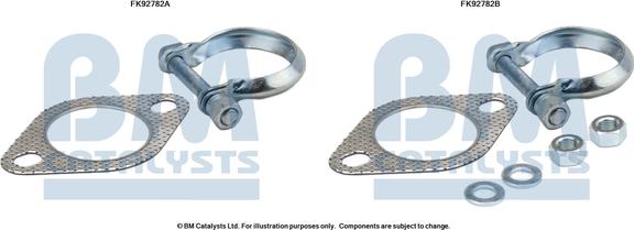 BM Catalysts FK92782 - Монтажный комплект, катализатор autosila-amz.com