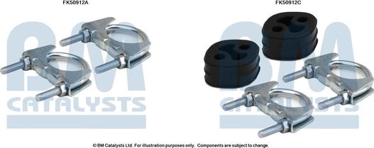 BM Catalysts FK50912 - Монтажный комплект, труба выхлопного газа autosila-amz.com